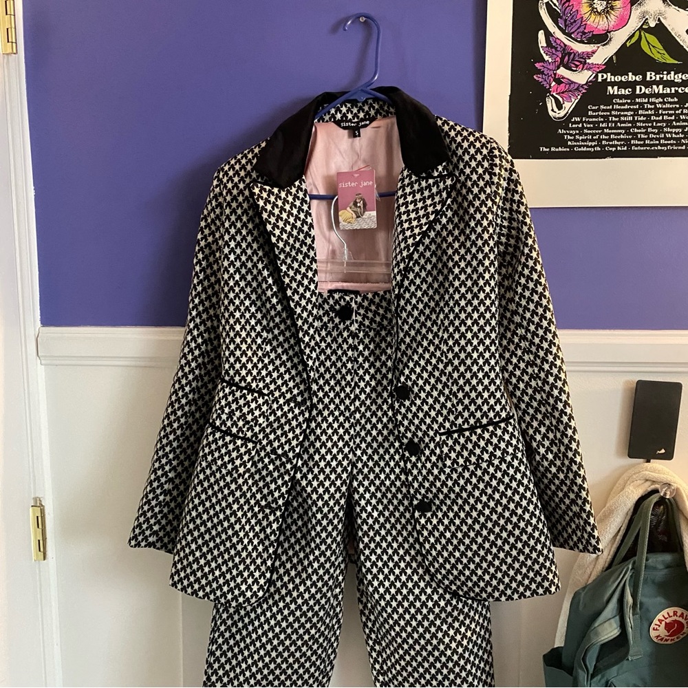 sister jane starry night blazer and trouser 2 piece suit set - Picture 2 of 8